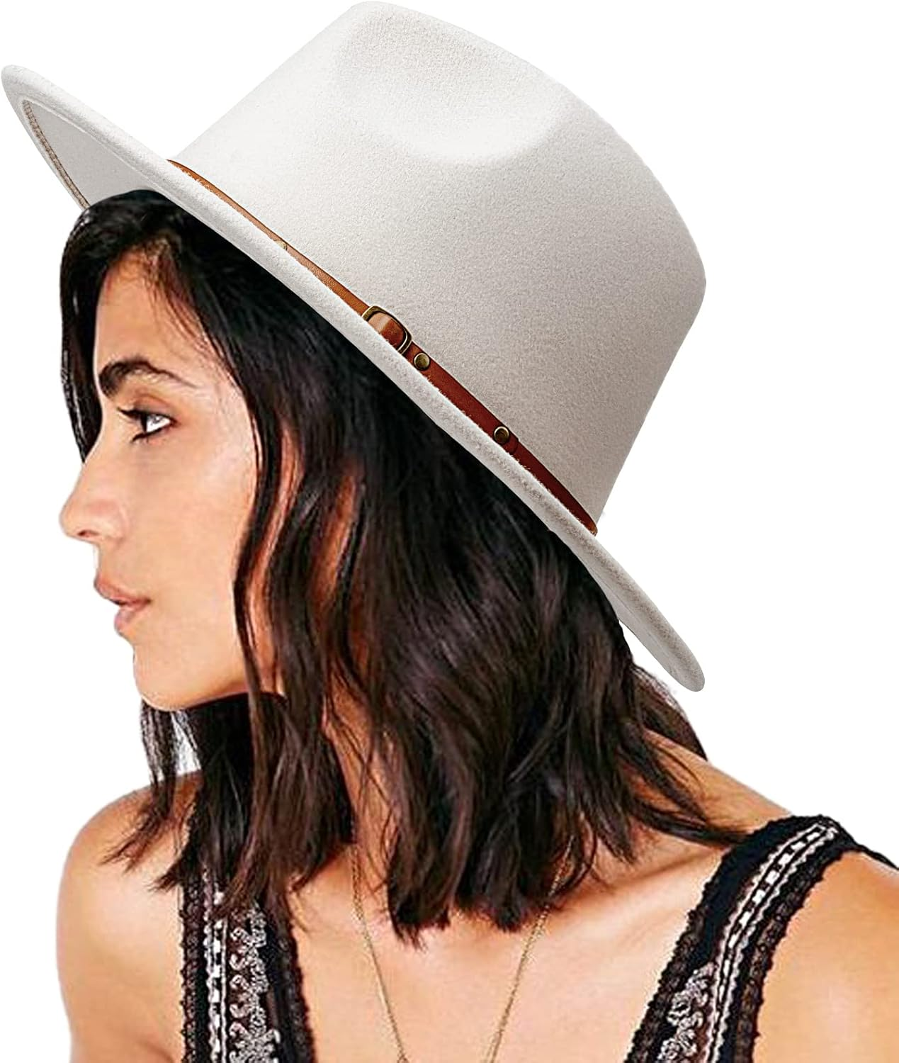 DRESHOW Womens Big Bowknot Straw Hat Floppy Foldable Roll up Beach Cap Sun Hat UPF 50+