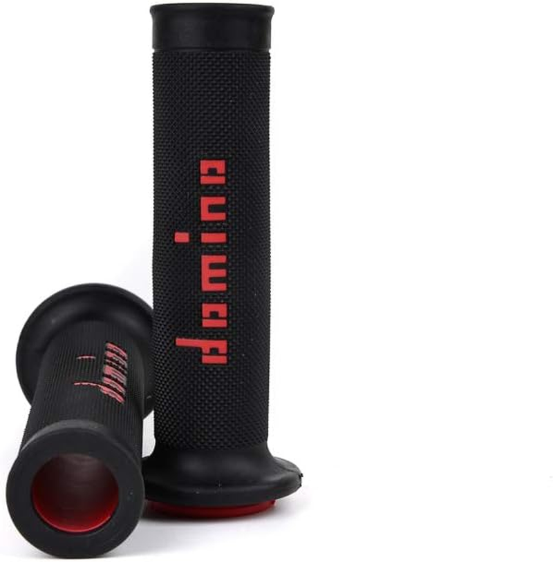 Domino A01041C4240 Handlebar Grip, Race Type (TZ Grip), 4.9 Inches (126 Mm), Thermoplastic Rubber, Black and Red - Black X Red image number 3