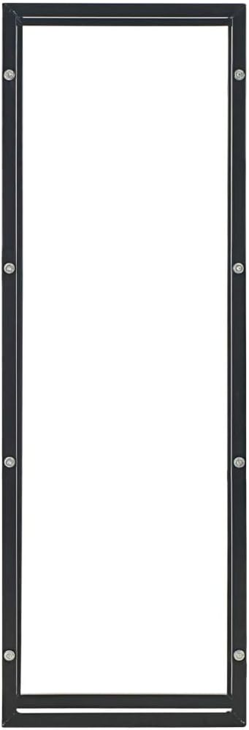 Firewood Log Rack Outdoor Indoor Steel Racks Firewood Holder Log Rack Hoop Metal Lumber Stacker Organizer for Wood Storage Storage Log Holder, Black 50X20X150 Cm image number 5