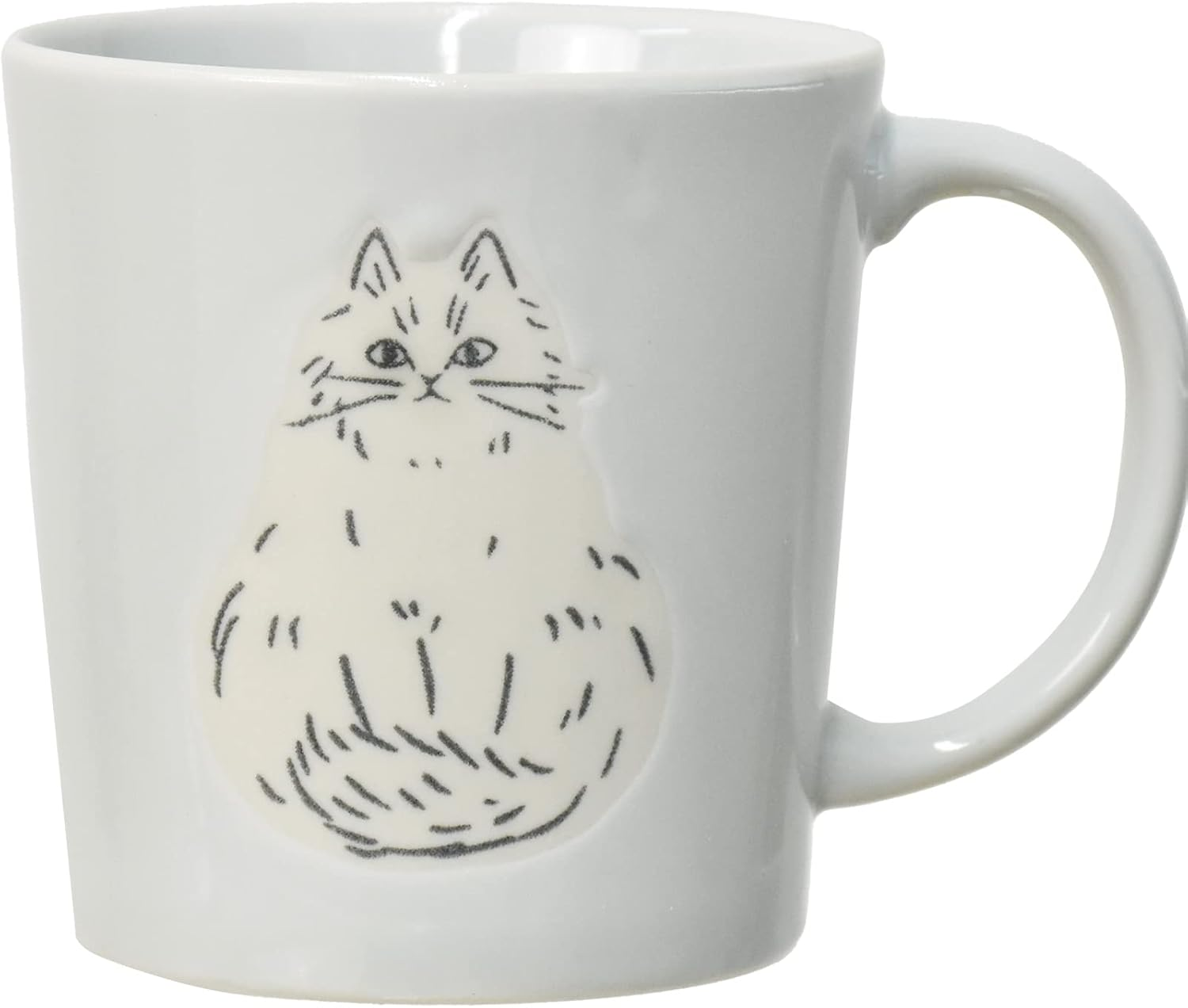 Ippinsha 60271 NECOTO Mug, 10.1 Fl Oz (300 Ml), Pink