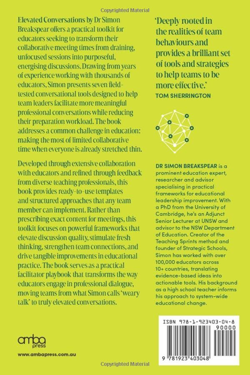 Elevated Conversations: Practical Tools to Make Teacher Collaboration Count image number 1