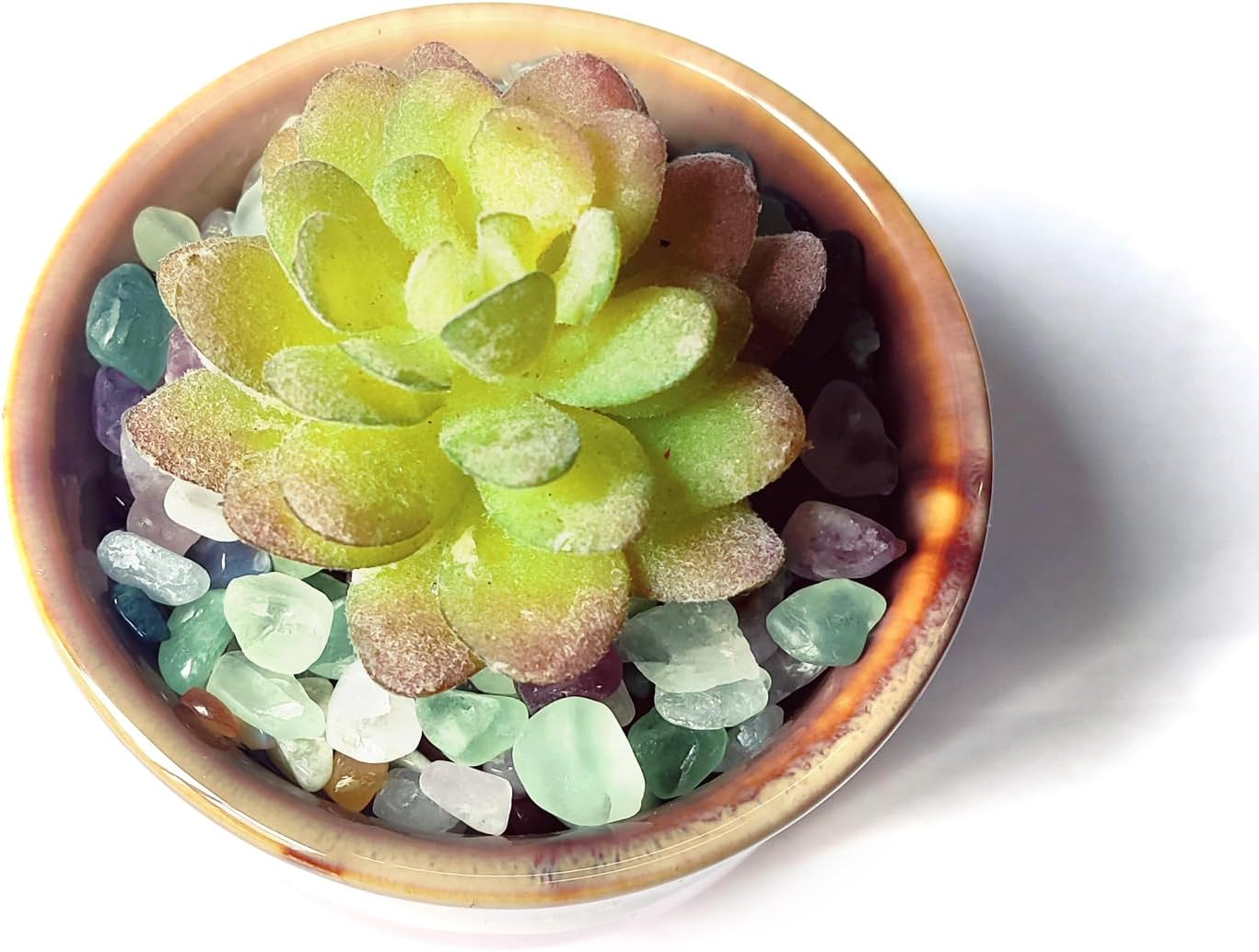 Aquarium Gravel,Decorative Rocks for Planters,0.44Lb Fluorite Aquarium Gravel Rocks,Crystal Chips Stone Crushed Quartz for Crafts, Vases Filler, Succulent Plants, Aquarium Gravel Rocks (Fluorite) image number 6