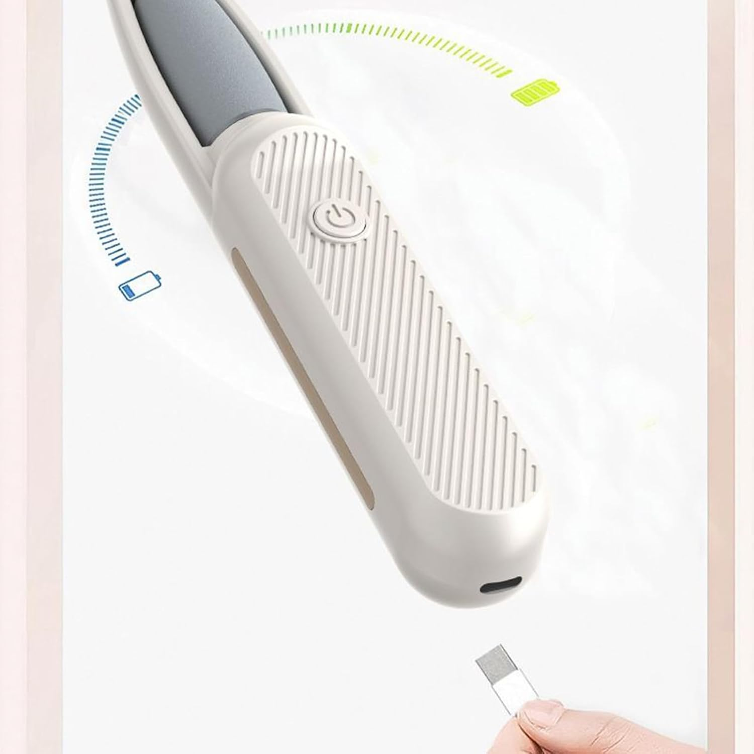 Gupcaqosjw Electric Foot File - Portable Foot Pedicure Device | Rechargeable Smooth Professional Portable Hard Skin File for Health Rough Feet Smoothness Cleaning Softness Home image number 2