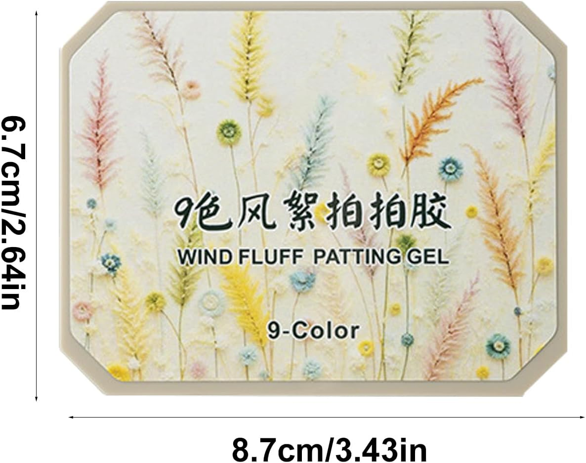 Patting Gel Polish,9 Colors Gradient Gel Nail | Rainbow Solid Beauty Care Sponge Pat Manicure Art for Women Girl Home image number 3