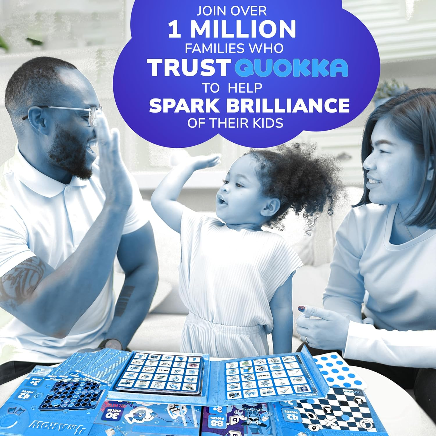 QUOKKA Magnet Bingo Game for Kids - 40 Magnetic Chips Memory Game for Toddlers 2-4 Years - 10 Magnet Cards Matching Game - 10 Cards with Words Travel Kid Games - Memory Games for Kids Ages 4-8 image number 6