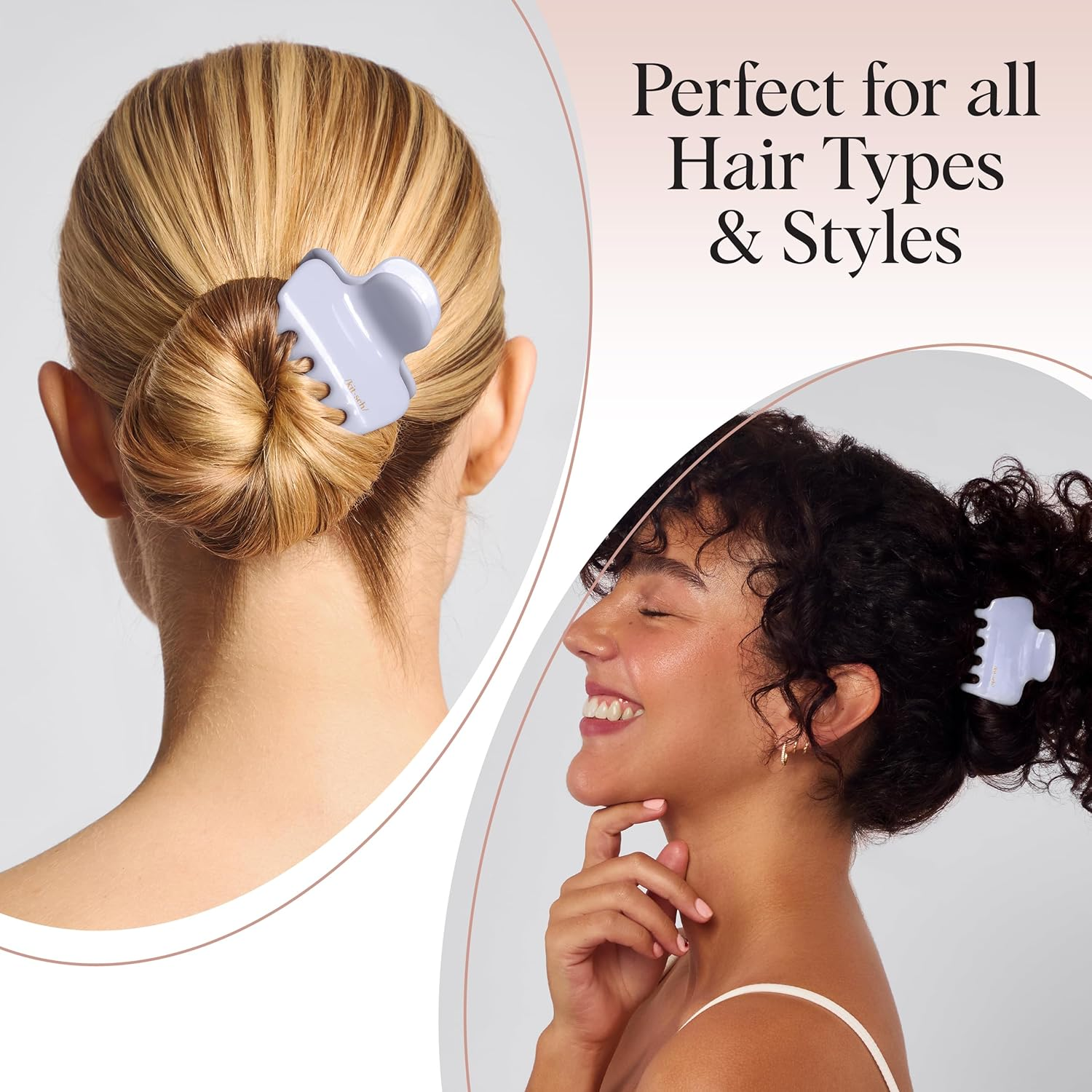 Kitsch Hair Clips for Women - Strong Hold Claw Clips | Non-Slip, Durable Plastic | Stylish Hair Accessories for Everyday Use | Ideal Gifts for Women - Hydrangea Breeze, 1Pc - Cherry Print image number 5