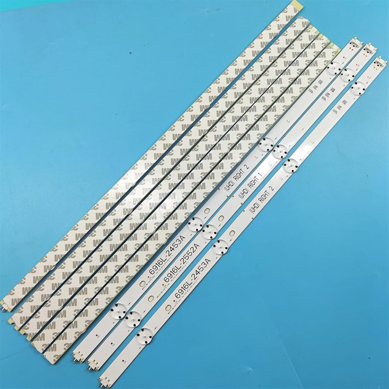 CHROX 8Pc/Set LED Backlight Strip Fit for LG 49Inch TV 49UH6500 6916L-2452A 6916L-2453A 6916L-2551A 6916L-2552A 49UH676V 49UH650V 49UH668V image number 1