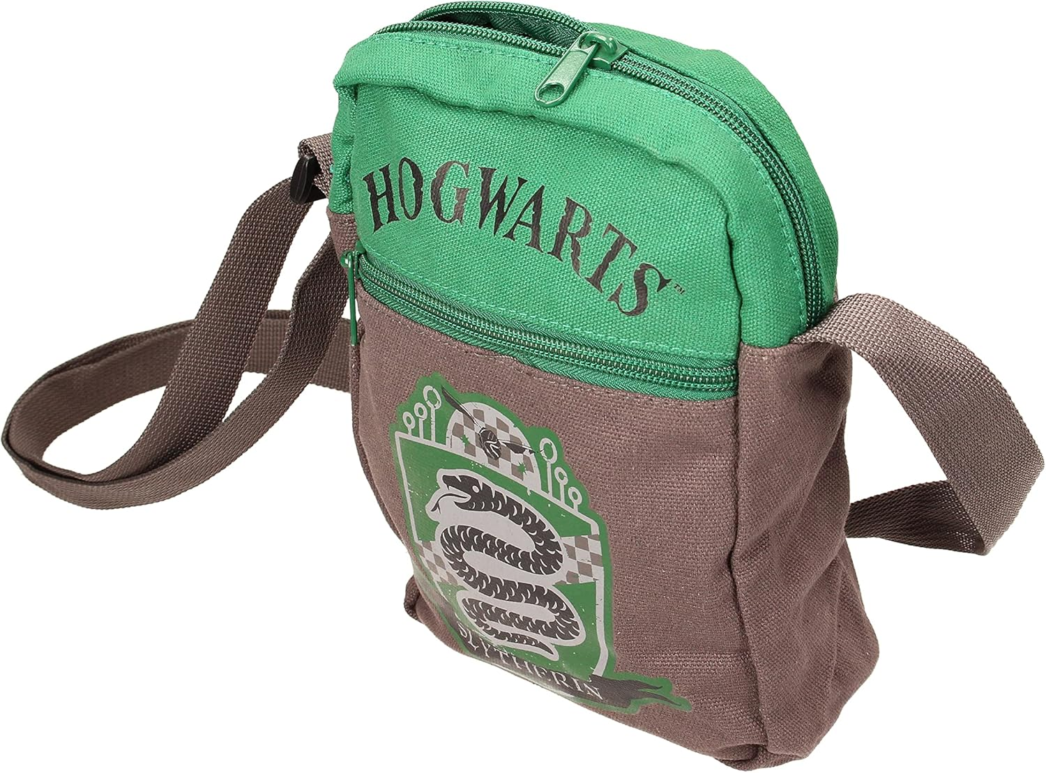 SD TOYS Unisex'S Bolsa Peque&ntilde;a Tela Canvas Slytherin Harry Potter Small Bag, Multicoloured, Mide 17 X 23 Cm, Multicoloured, Peque&ntilde;a. Mide 17 X 23 Cm image number 1