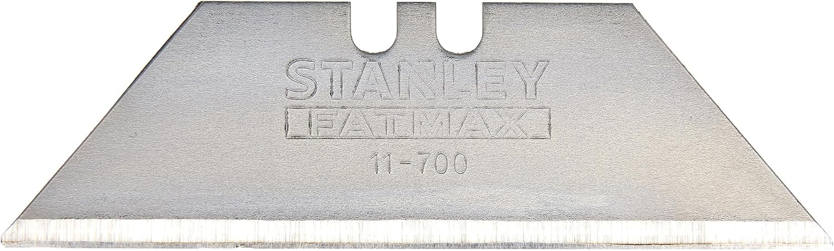 Stanley Fatmax Trapezoidal Blades (0.65 Mm Blade Thickness, S3 Technology, Shatterproof up to 35 Kg, Pack of 50 in Large Dispenser) 0-11-700, Silver