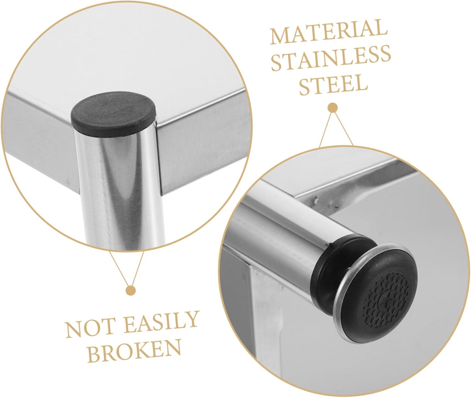 BESTYASH Stainless Steel Gas Stove Holder Stand for Kitchen Nonslip Rack Stand Accessory Induction Cooker Holder Support Shelf for Small Kitchens image number 3