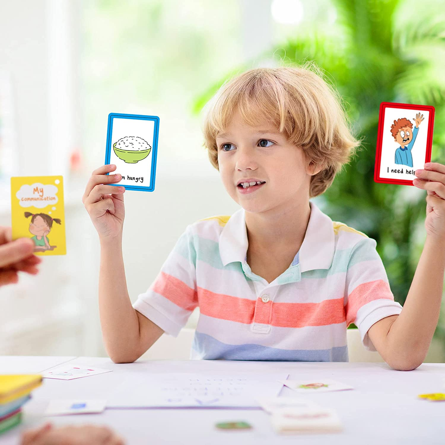 27 Autism Communication Cards Visual Aid Nonverbal Communication Board Speech Delay Feelings Emotions Flash Cards Autism Special Needs Cue Cards Language Learning Toys for Kids Children Adults image number 3