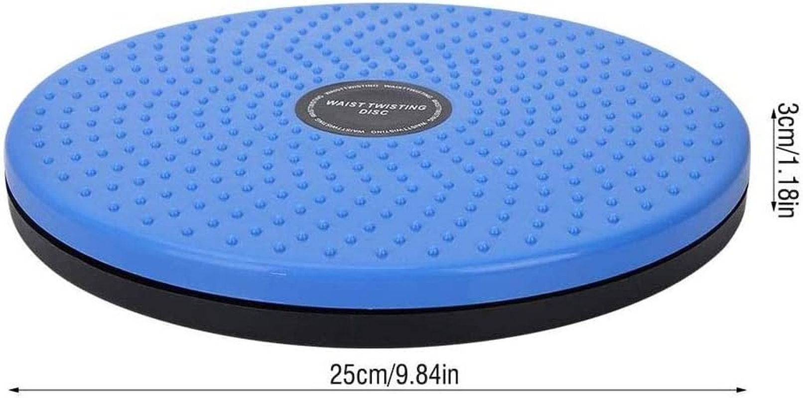 THBII Twisting Waist Disc, Body Shaping Twisting Boards Waist Aerobic Exercise Fitness Slim Machine Rotating Board Female Twister Exercise Sports Equipment (Big round Beads(Blue)) image number 2