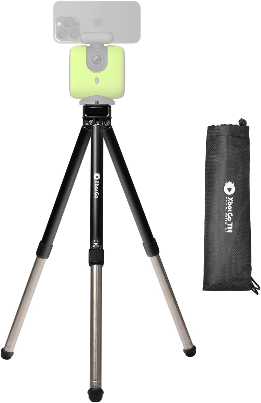 Xbotgo Update T1 Tripod, 115 Cm Height, 3 Kg Load Capacity, Lightweight Aluminium, Compatible Chameleon Sport Gimbal, with Quick Release Plate, Easy Setup, Portable image number 4