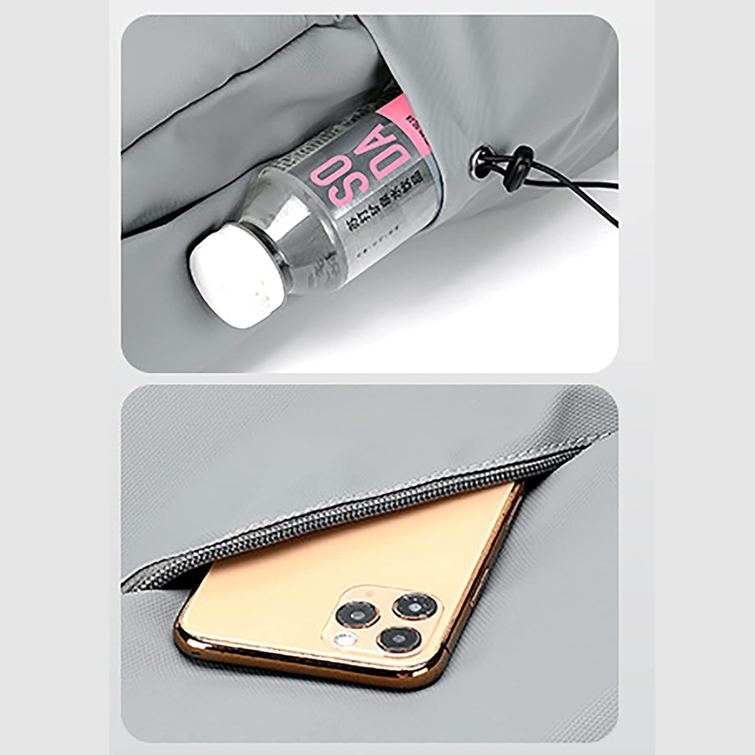 Laptop Backpack for Women Travel Backpack BAGSMART 15.6 Inch Computer Back Pack with USB Charging Port School Bookbag Grey image number 4