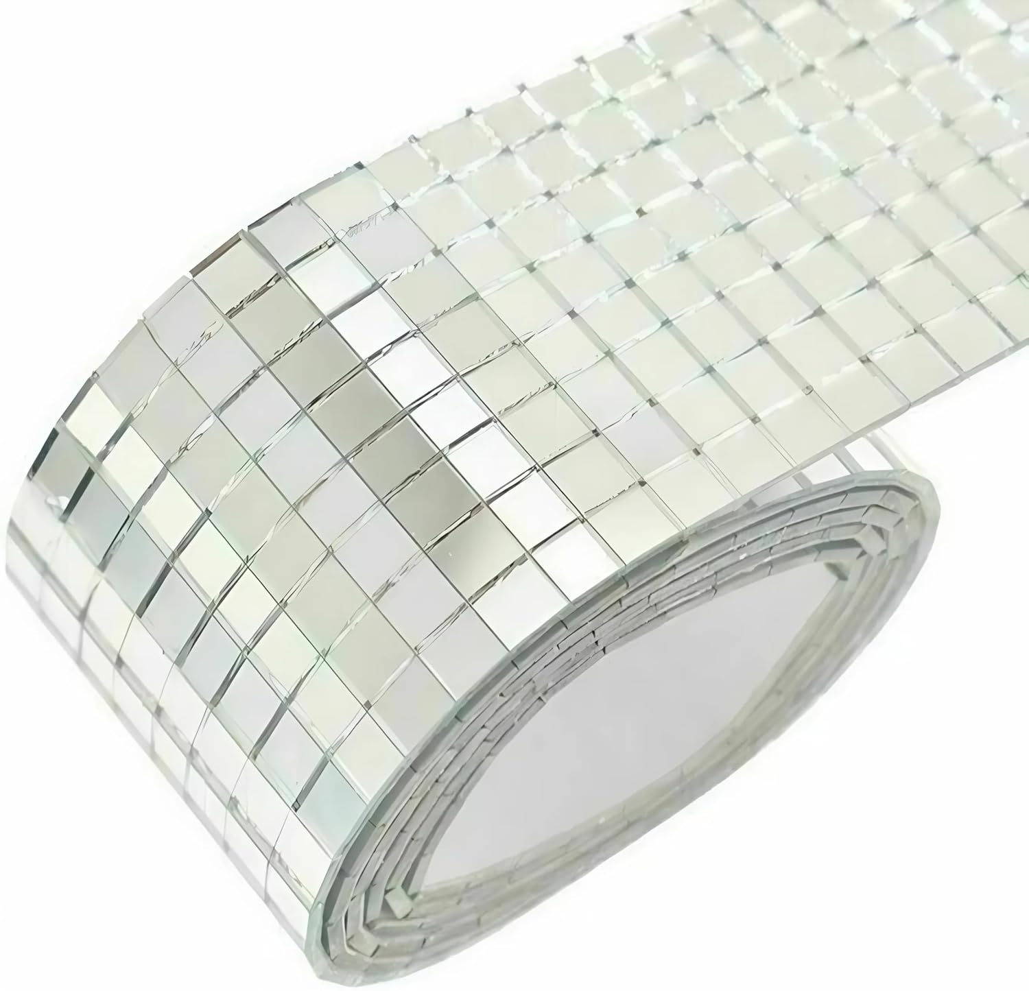 EZONEDEAL 1464 PCS Self Adhesive Mosaic Tiles, 5 X 5 Mm Disco Tiles, Square Mirror Mosaic Tiles for Interior Decoration, DIY Disco Ball Tiles, Card Making and Art Collage (Gold)