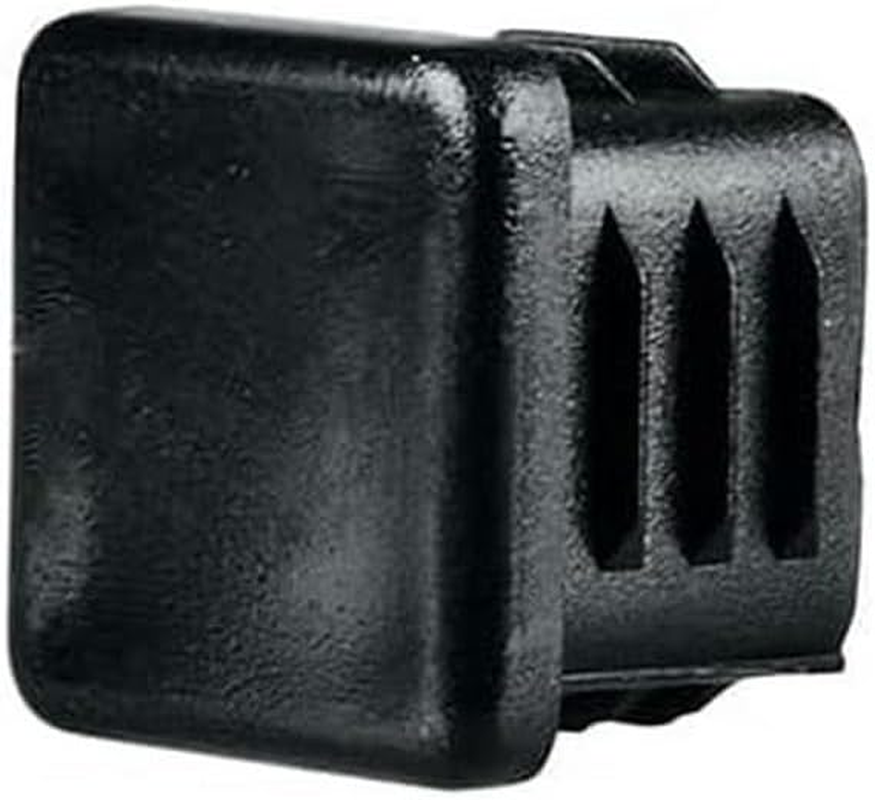 Romak 37026 Plastic Internal Fitted Square Chair Tip 100 Pieces Pack, 19 Mm Length, Black