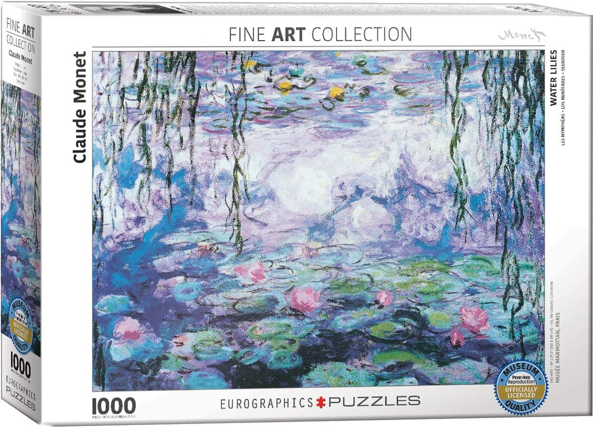 Eurographics Waterlilies by Claude Monet 1000-Piece Puzzle (6000-4366)