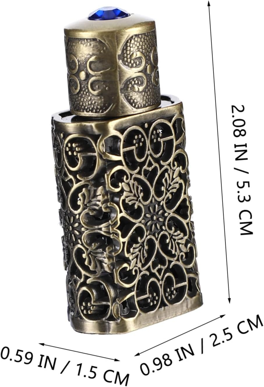 2Pcs Metal Essential Oil Bottle Spray Bottle for Perfume Leakproof Travel Toiletries image number 3