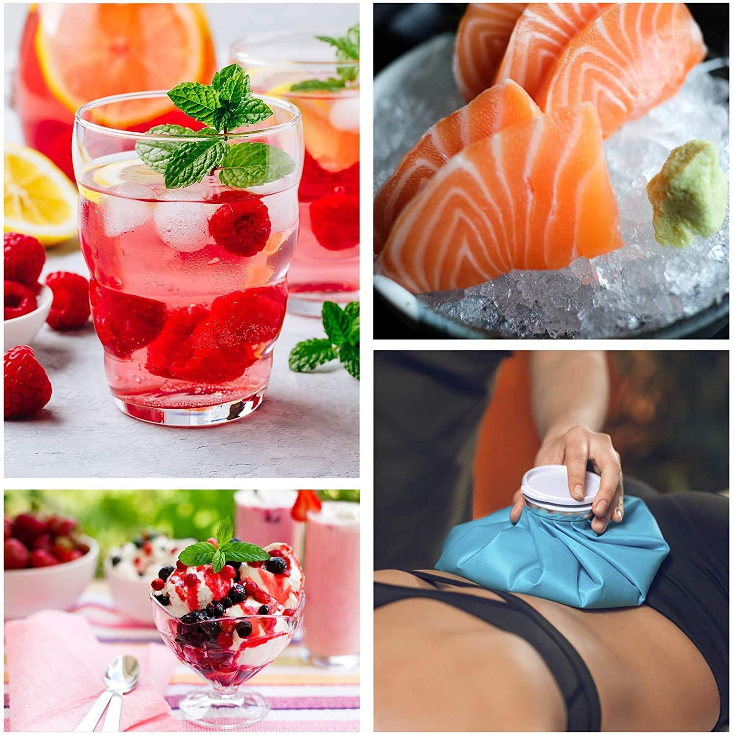 ADVWIN 2 in 1 Countertop Ice Maker Machine with Water Cooler Dispenser Combo, 15KG/24H, S-M-L 3 Sizes Bullet Ice, 2 Ways to Add Water with Ice Scoop image number 3