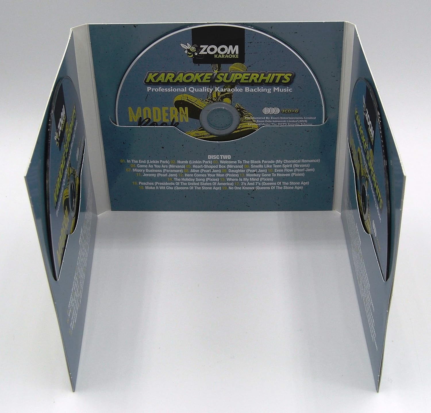 Zoom Karaoke CD+G - Modern Rock Superhits - Triple CD+G Karaoke Pack image number 2