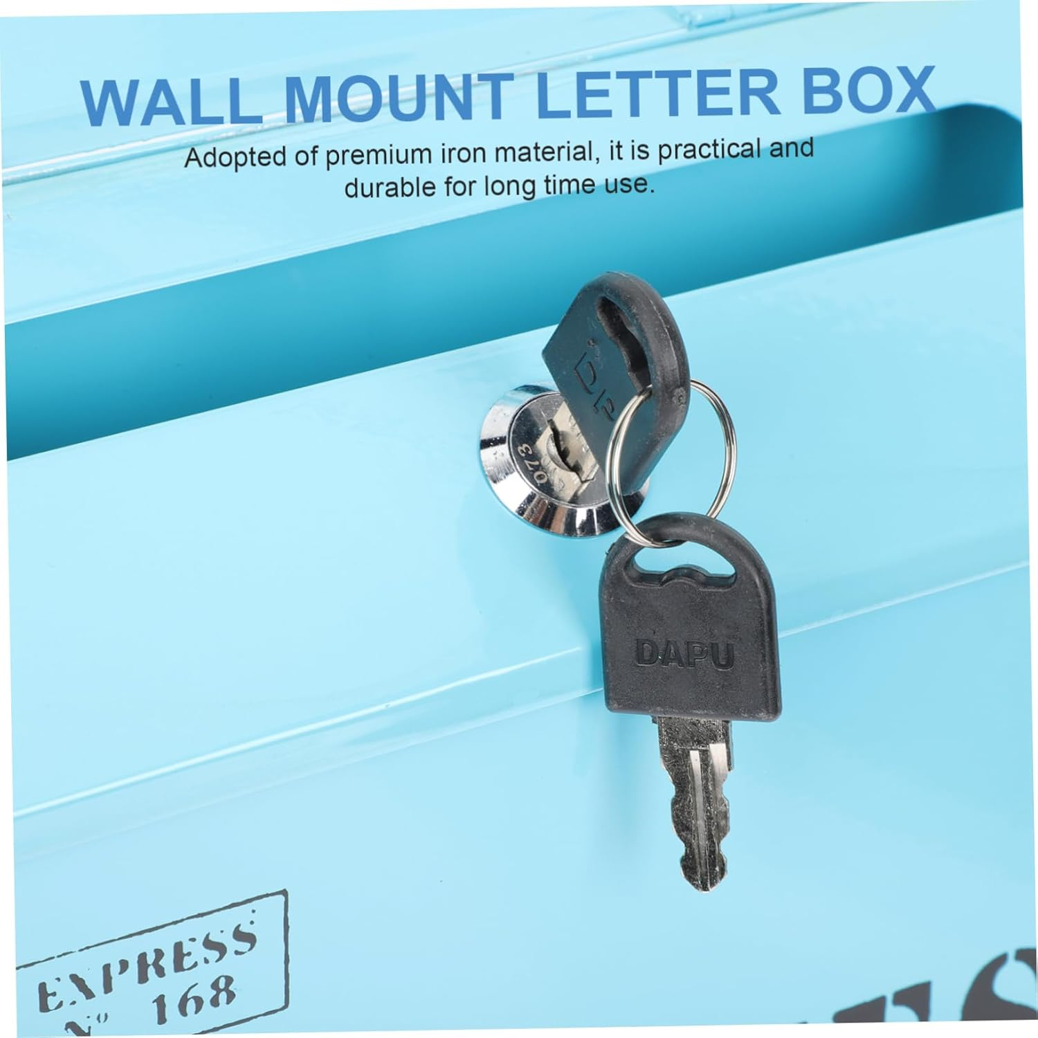 OSALADI Vintage Style Letter Box Rustic Wall Mount Mailbox Iron Material Locking Post Box Retro Complaint Box for Home and Office image number 5