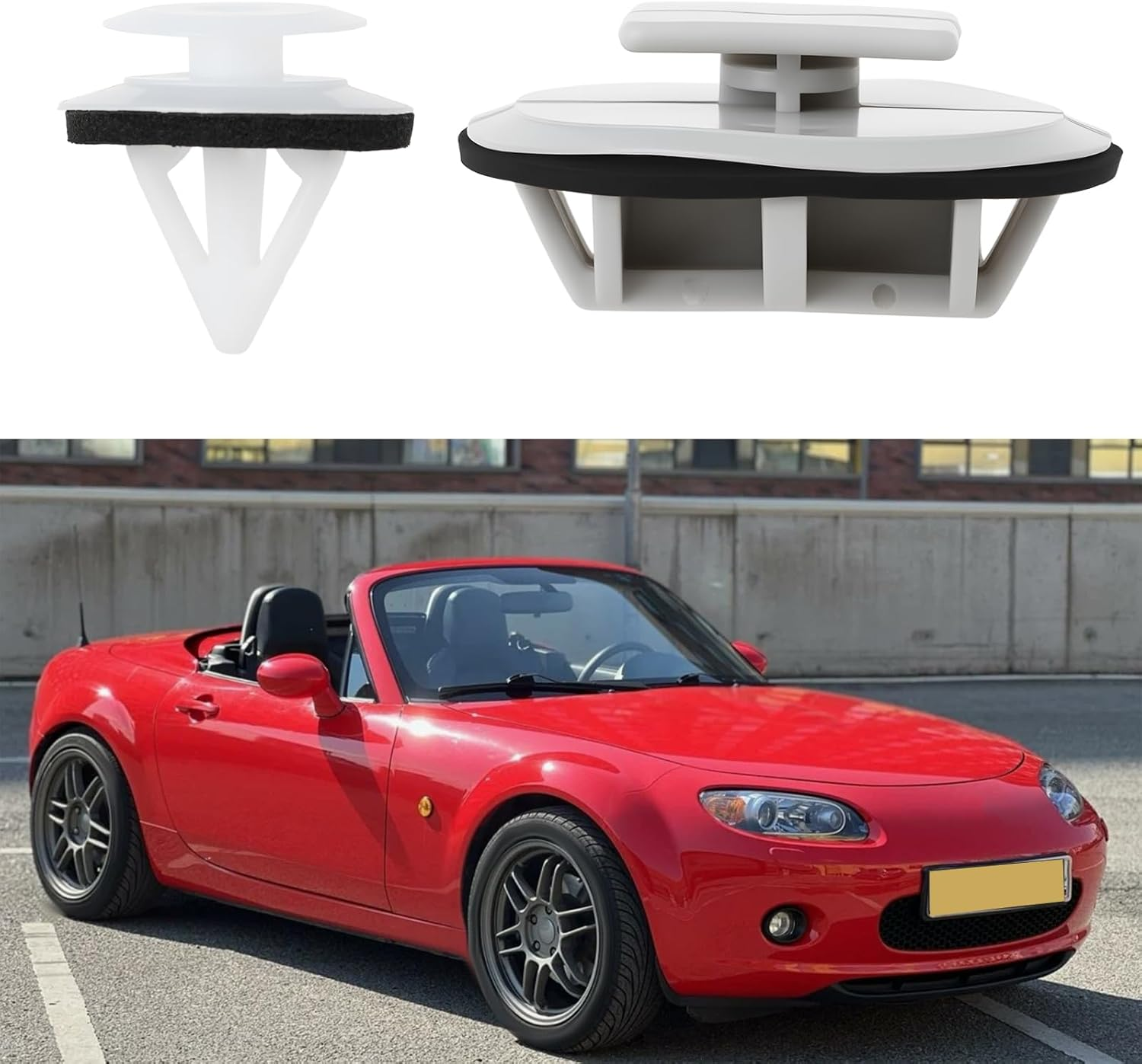 1Set Side Skirt Clip Set Compatible with Mazda MX5 NC Mk3,3.5, 3.75