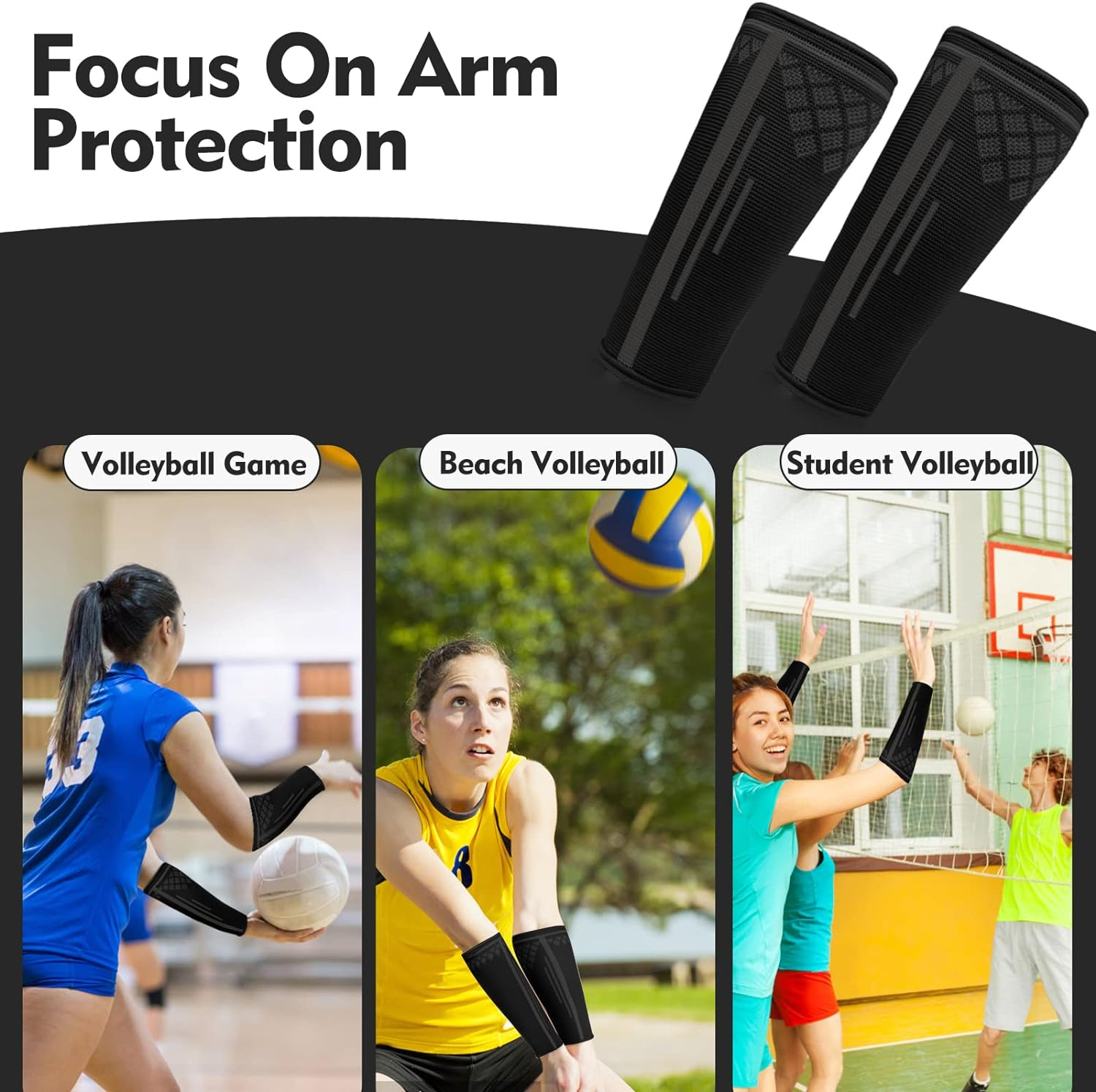 ROOCHKD Volleyball Arm Sleeves image number 2