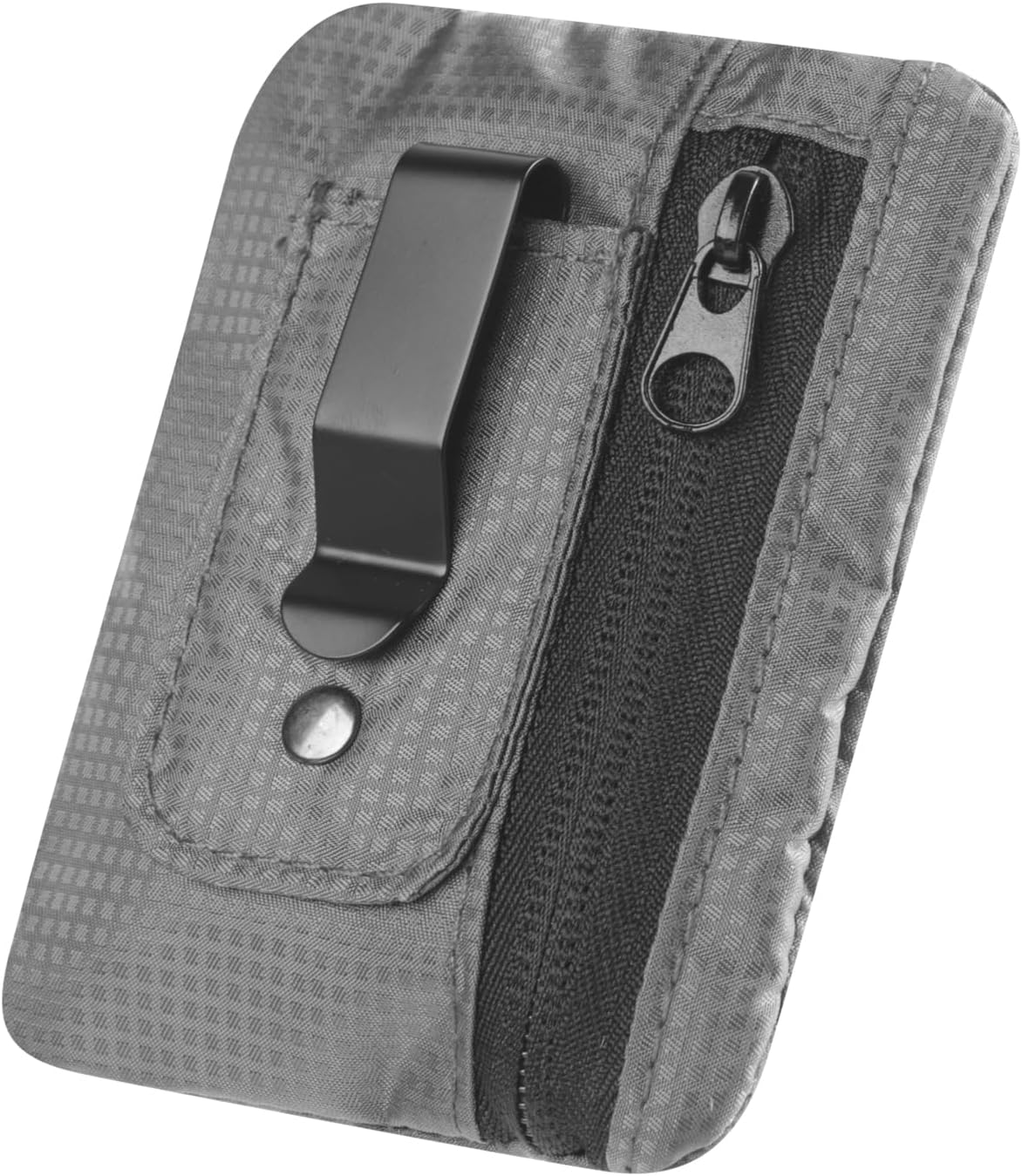 KOSMCCO RFID Blocking Clip Stash Pocket, Compact Hidden Travel Belt Wallet for Cards & Cash - Slim Pickpocket-Proof Design for Everyday Carry, Black
