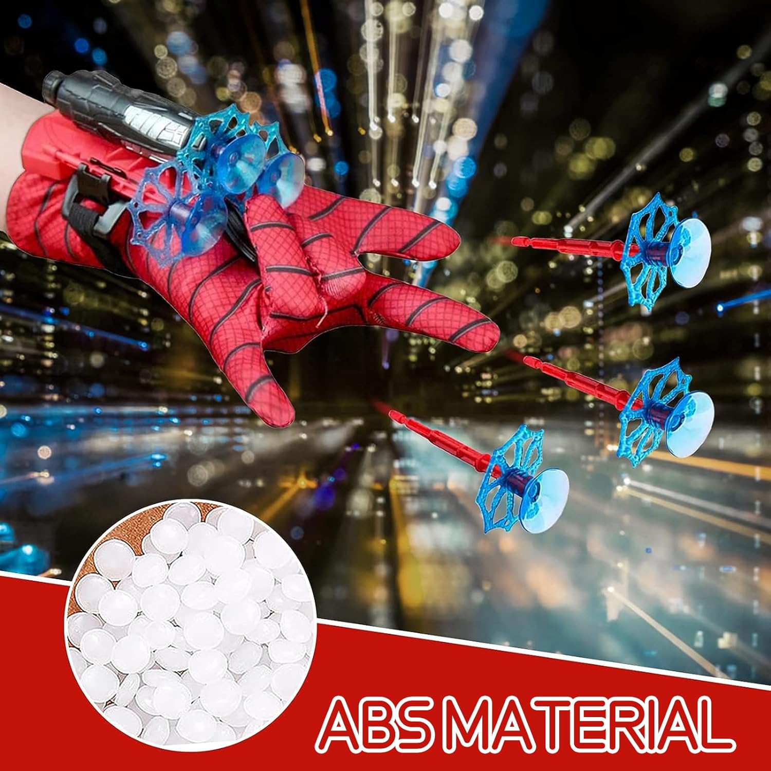 Set of 2 Spider Launcher Gloves, Spider Hero Gloves, Launcher Wrist Toy, Hero Launcher, Spider Gloves Spider Web Launcher, Super Spider Launch, Cosplay Glove Launcher image number 2