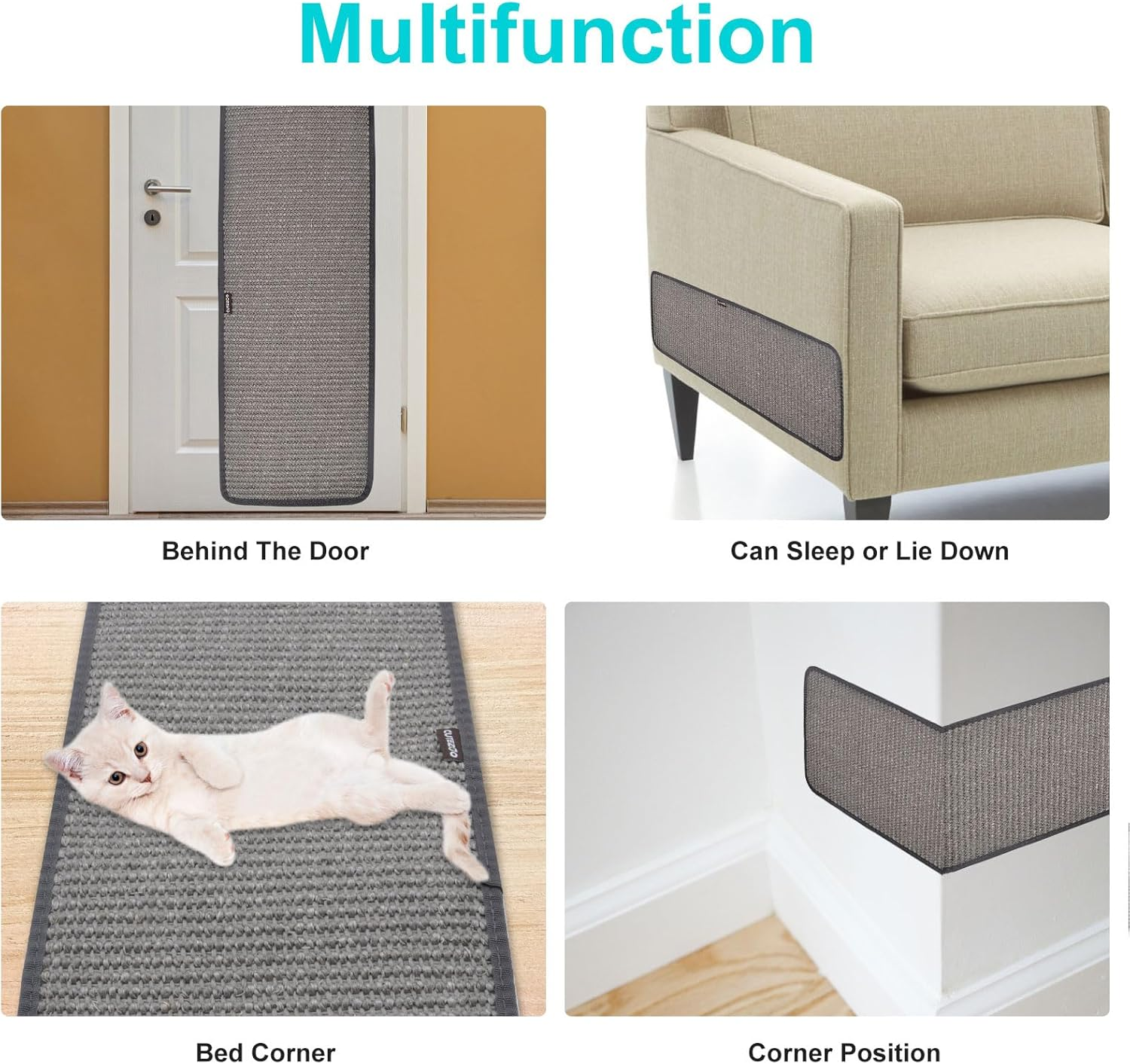 Cat Scratch Protection Cat Scratching Mat Sisal Cat Scratching Mat Scratching Mat for Cats image number 4