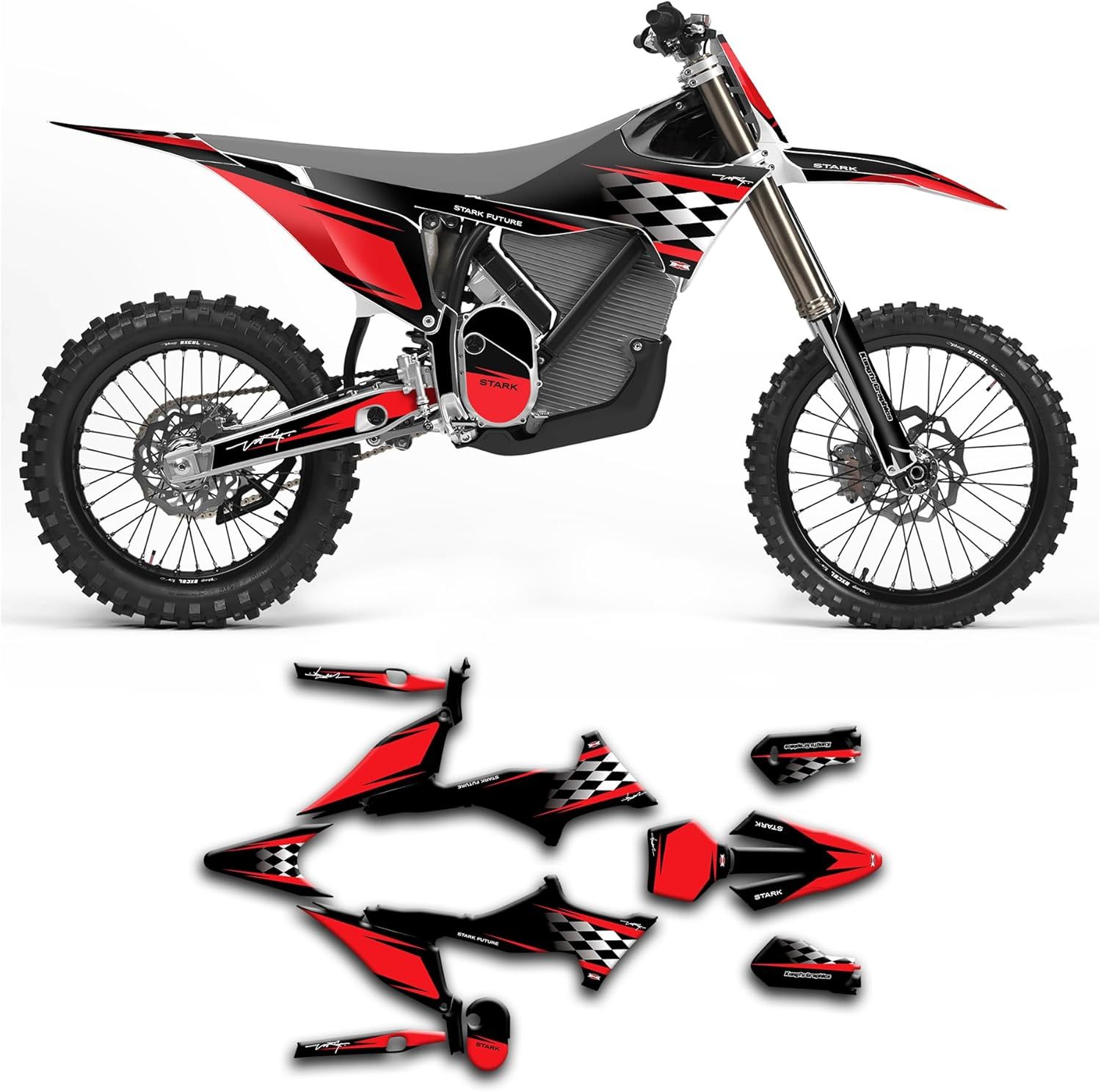 Kungfu Graphics Custom Decal Kit for Stark Future Varg Dirt Bike, Style No. (STKVARG21N002-KOR)