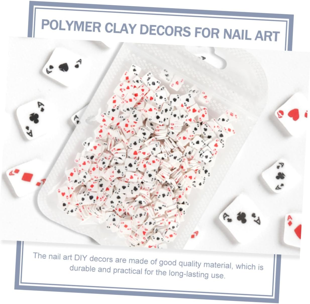 NOLITOY Nail Art Charms Simulation Playing Cards Polymer Clay DIY Materials for Unique Manicure Decorations Durable and Fashionable Craft Supplies image number 5