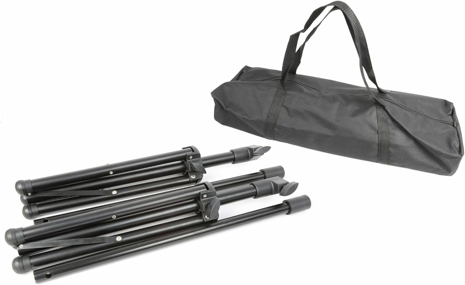 Vonyx PSS302 Portable PA System DJ Karaoke System Speaker Box System with Mixer and Stand 300 Watts MAX. Bluetooth Mp3-Compatible USB Slot SD Card Slot 2 X Tripod Carrying Bag