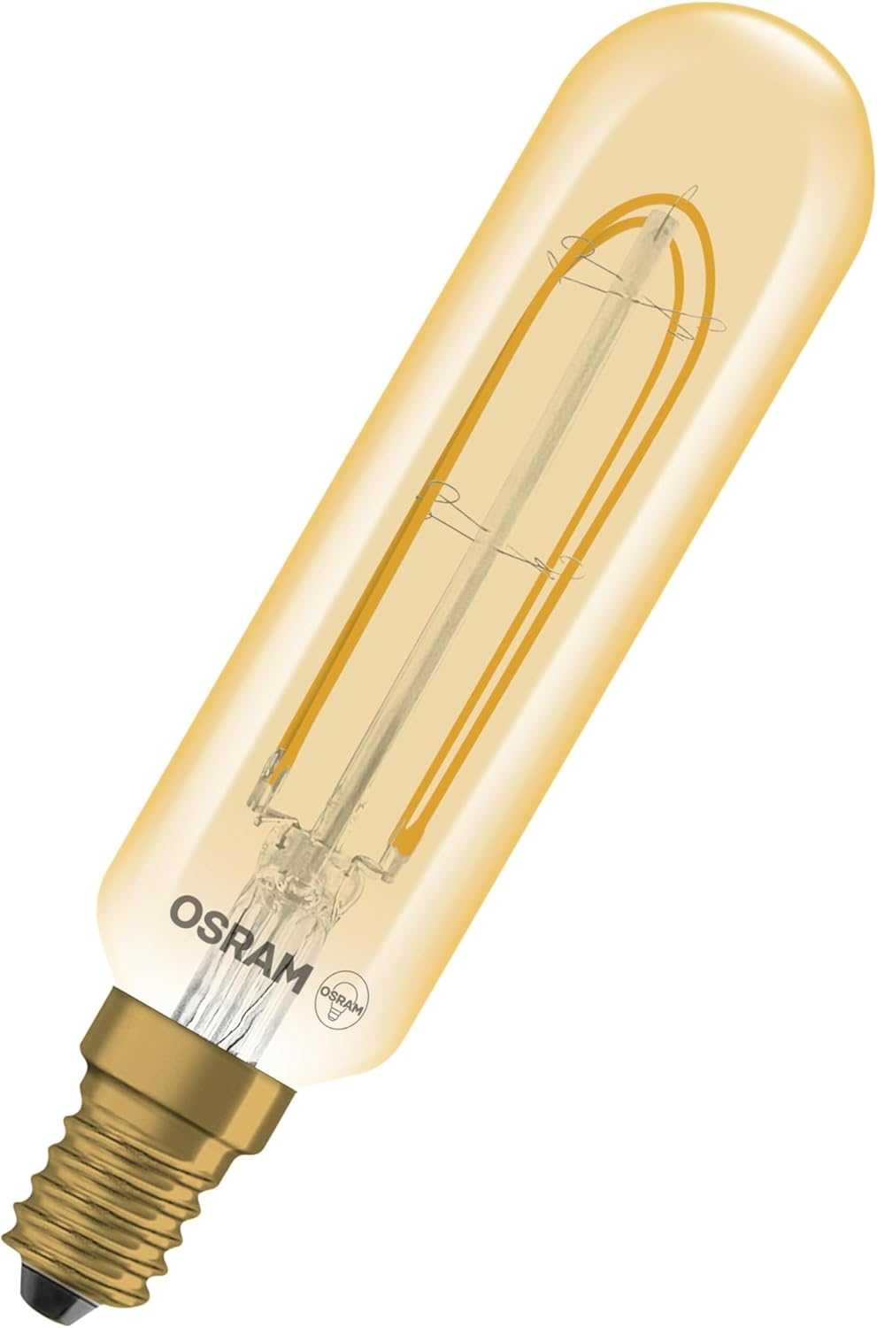 OSRAM Vintage 1906 LED Bulb E14 Filament Gold 4.8W 420LM Dimmable 2200K Glass Replacement Incandescent Decorative Lead Free Indoor image number 4