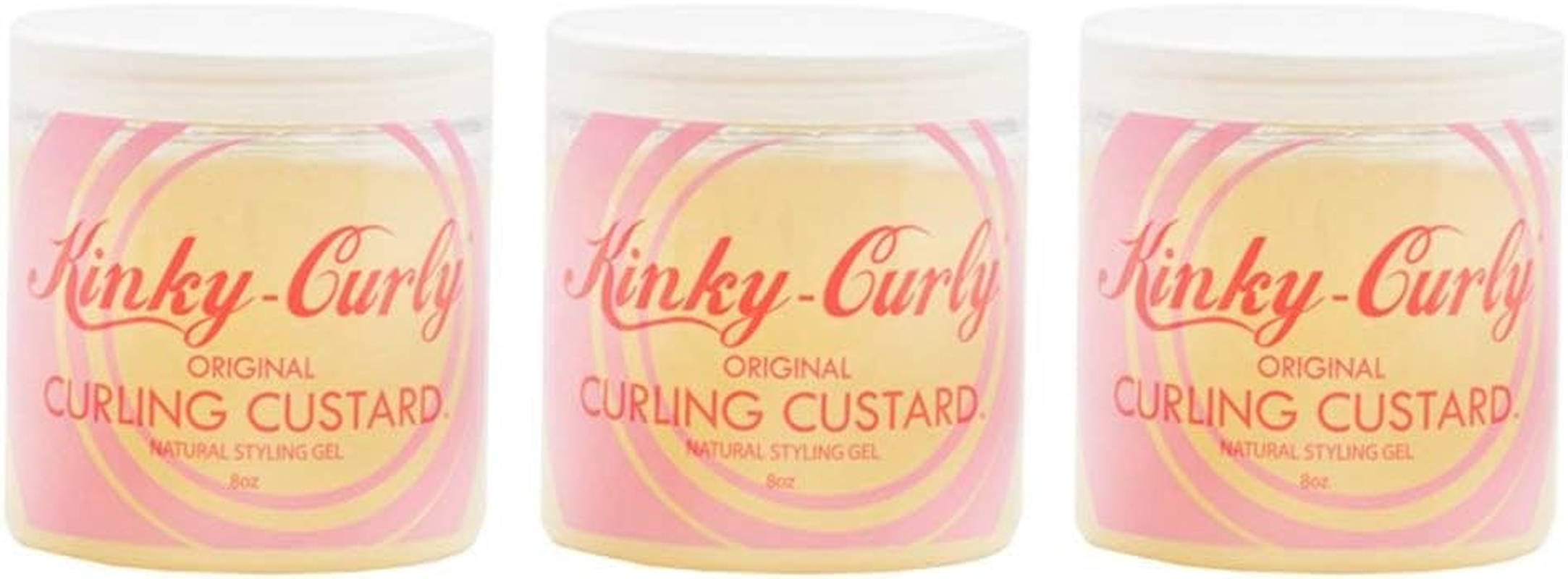 Kinky Curly Original Curling Custard Natural Styling Gel 240Ml"Pack of 7.6Cm image number 1