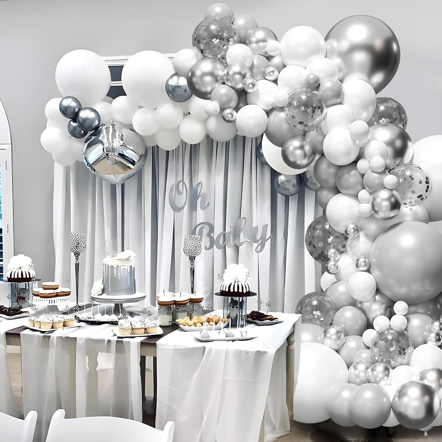 Pastel Balloon Arch Kit, 118Pcs Macaron Balloon Garland Kit Gold Confetti Metallic Rainbow Balloons for Birthday Baby Shower Wedding Bridal Engagement Anniversary Colorful Party Decorations