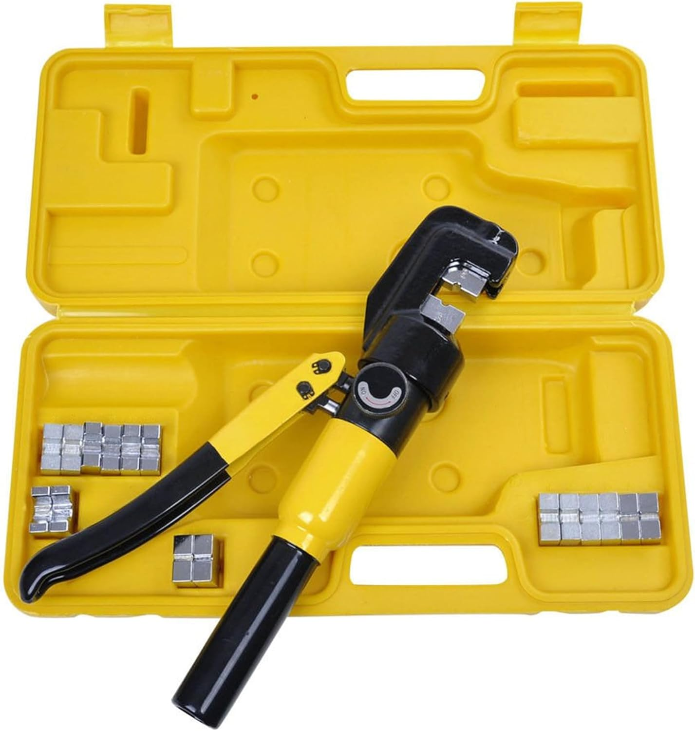 6Mt Hydraulic Crimper Terminal Wire Cable Lugs Crimping Tool Kit 9 Dies image number 1