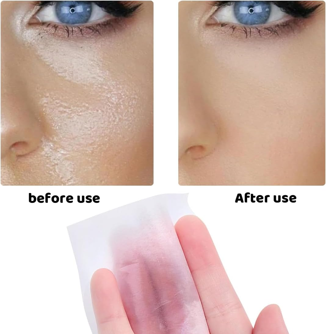 XYTAHDM 600 Sheets Blotting Paper Oil Control Paper Face Blotting Paper Face Oil Absorbent Paper for Men Women Oily Skin (6 Colours) image number 4