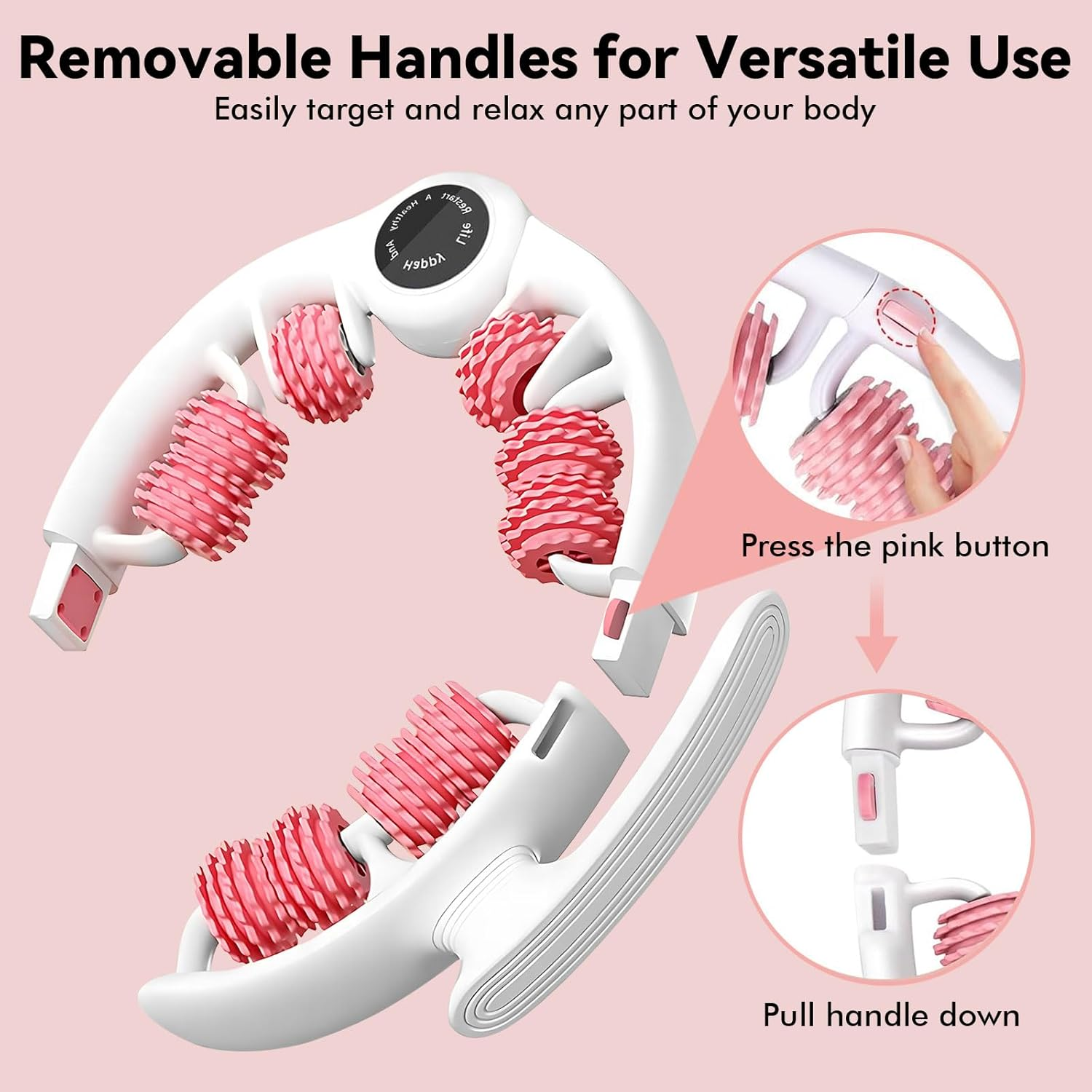 Lymphatic Drainage Massager Roller &ndash; Cellulite Massage Tool anti Cellulite Fascia Massage Tool for Body Sculpting, Deep Tissue Relief & Skin Firming &ndash; Manual Gua Sha Roller for Legs, Glutes, and Belly