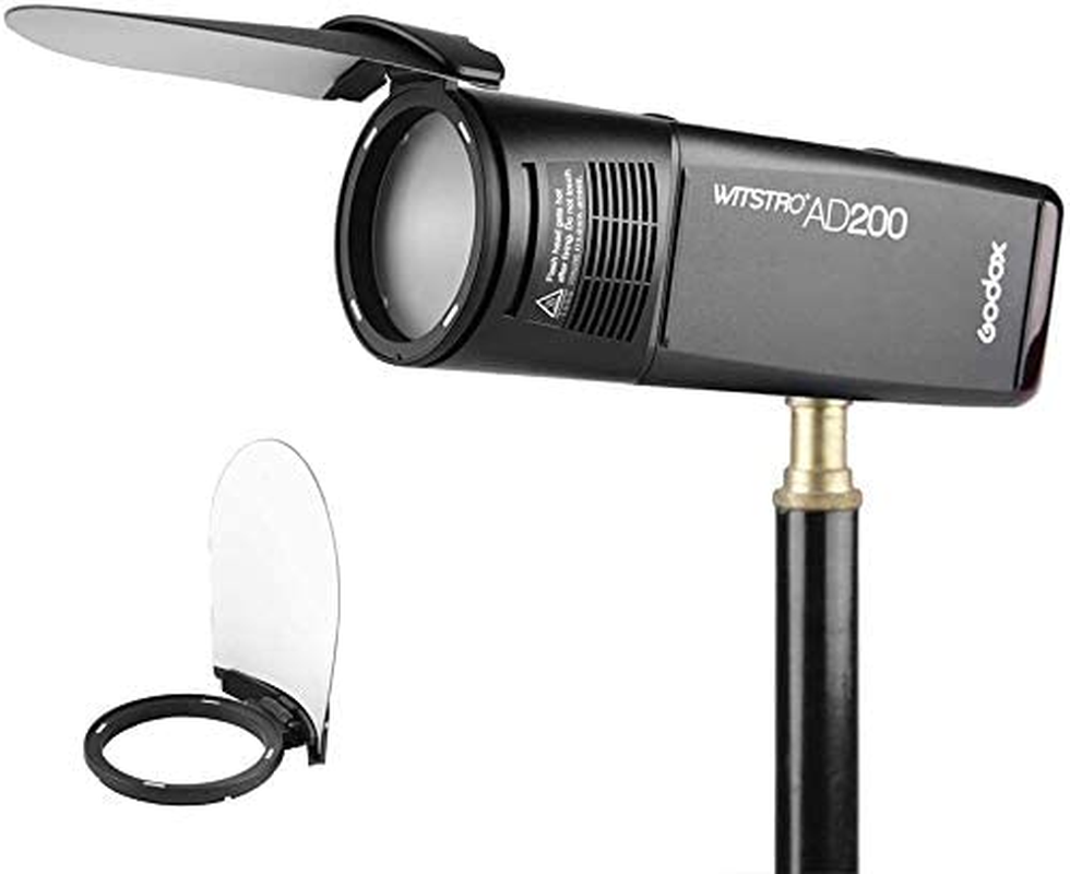 Godox AK-R1 Barn Door, Snoot, Color Filter, Reflector, Honeycomb, Diffuser Ball Kit for AD200, V1, H200R round Flash Head (AK-R1) image number 5