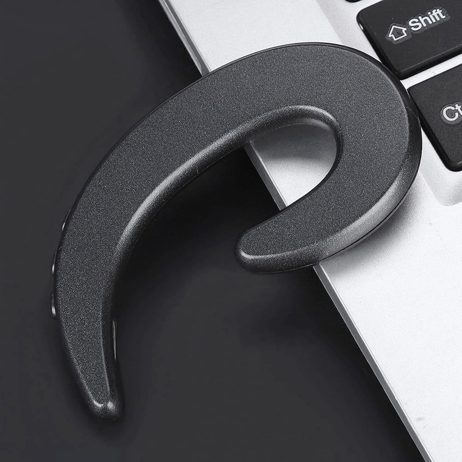 Bone Conduction Bluetooth Headphones Wireless Pain Free Ear Hook Headset for Hands Free Music and Calls (Black) image number 4