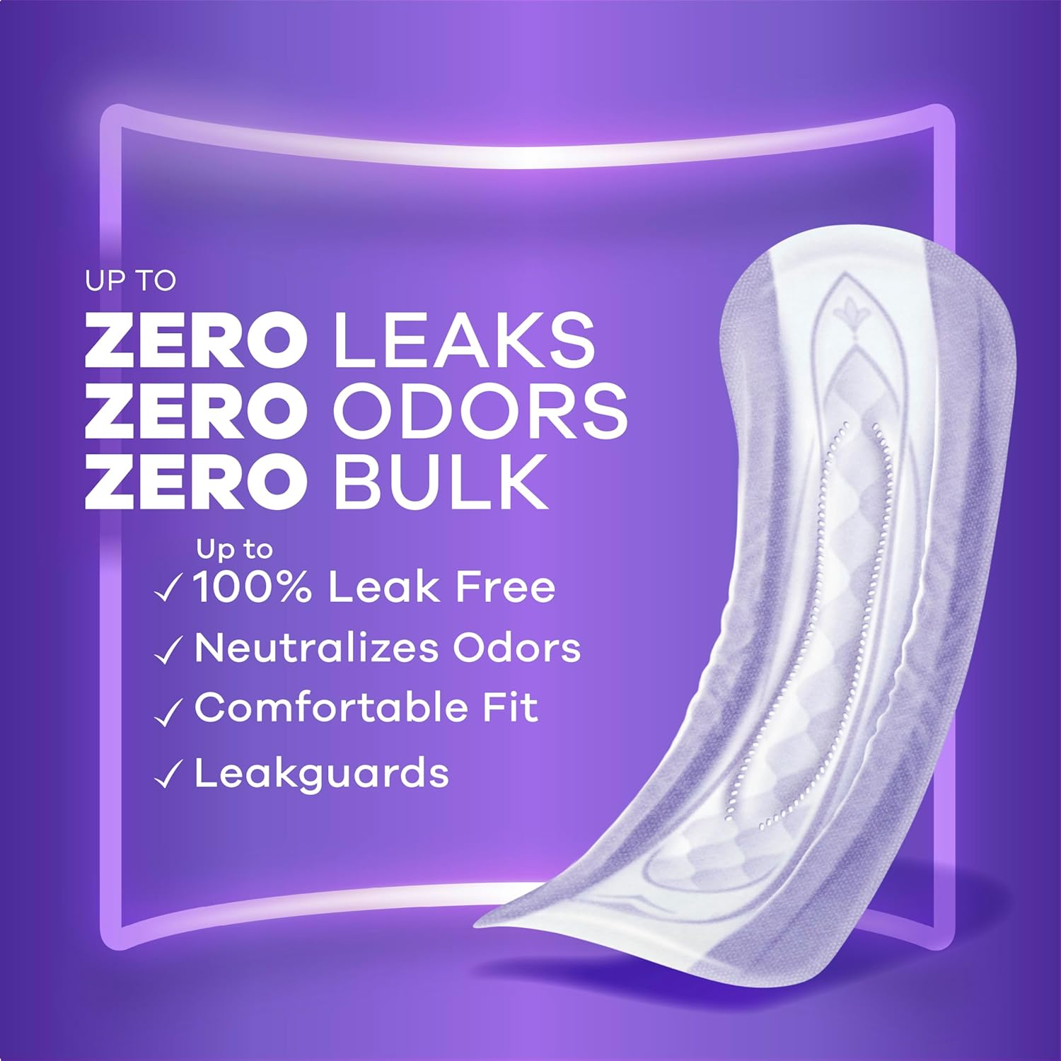 Always Discreet Adult Incontinence Pads for Women, Moderate Absorbency, Long Length, Postpartum Pads, 88 CT image number 1