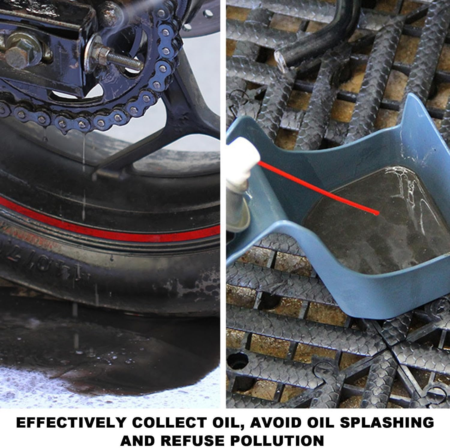 Bicycle Chain Oil Bearing & Cleaning Kit, Splash-Proof Lubricant Tool Box with Chain Cleaner Brush, Compact Chain Lubricant Holder, Oil Maintenance Organiser for Motorcycles, Bicycles image number 6