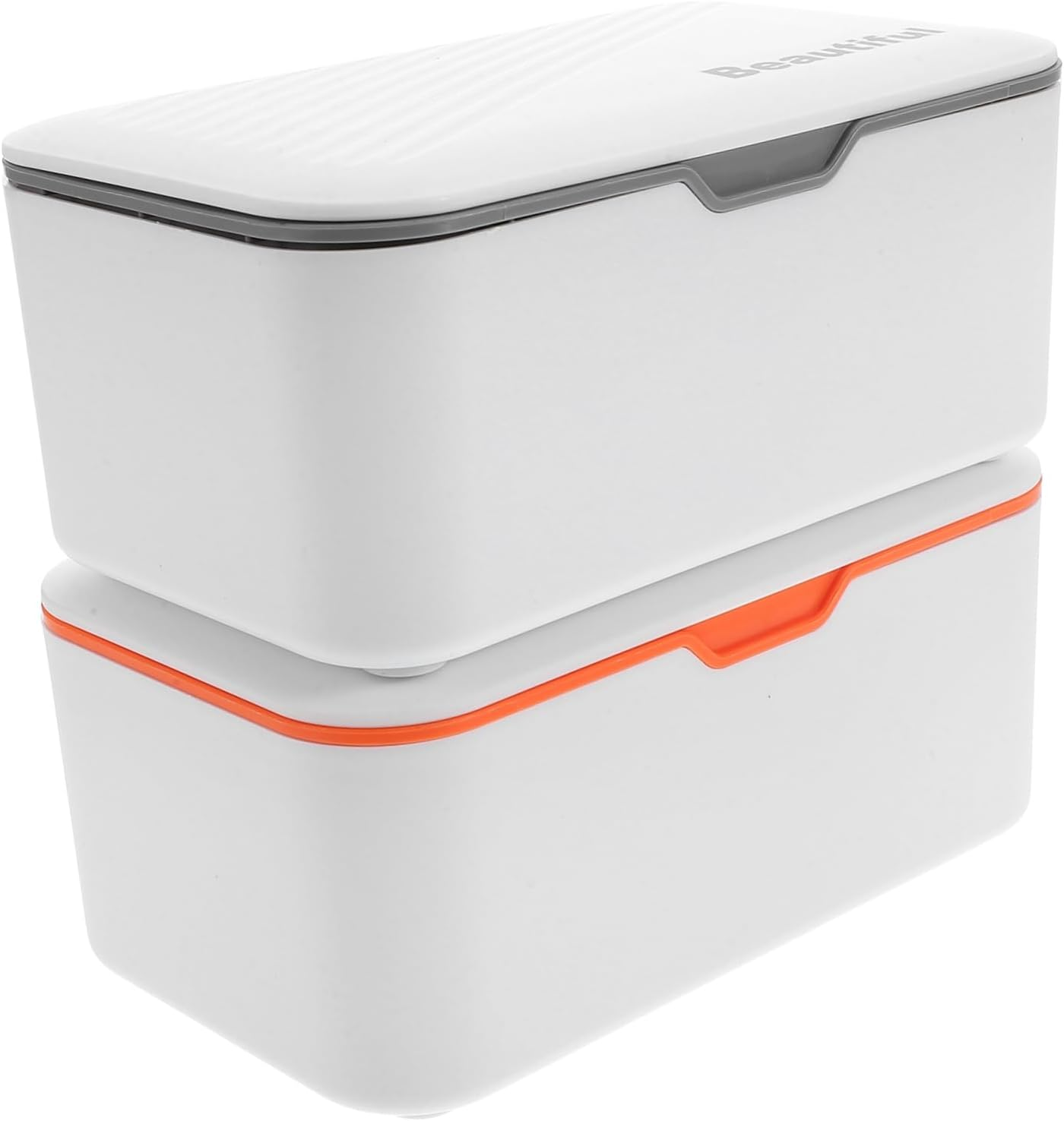 MERRYHAPY 2Pcs Wipes Storage Box Refillable Wipe Holder Wet Tissue Dispenser Sealed Portable Tissue Case for Household image number 3