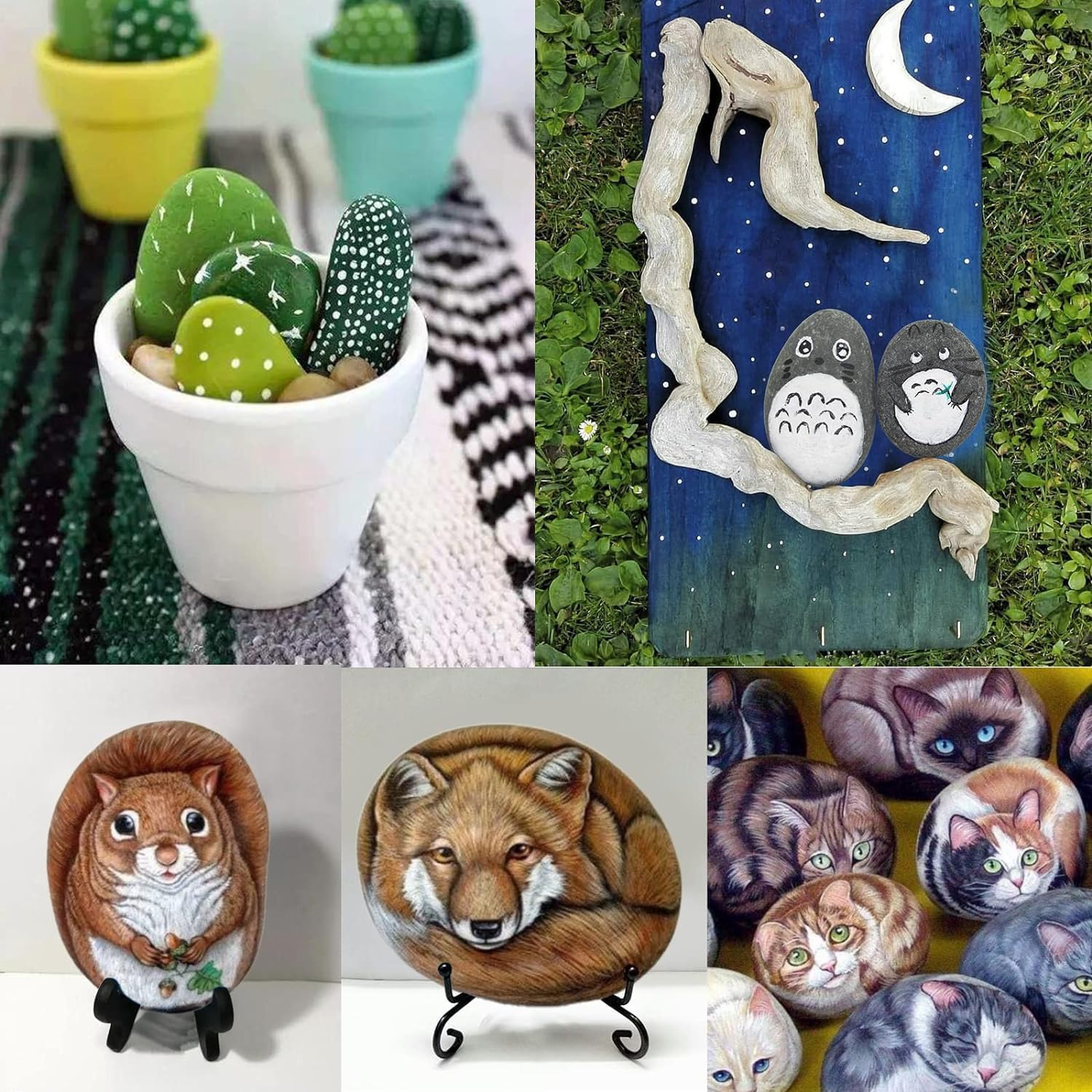 20 Pcs Painting Rock 5-8Cm Natural Rocks Kindness Crafting Party Pack Bundle River Stones Flat Smooth Stone for School Home Party Holiday Painting Crafts Decoration image number 1