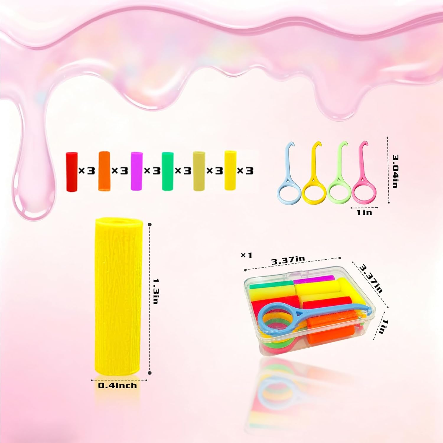 23 Orthodontic Chewies Kit,18 Flavored Chewies + 4 Aligner Removers + 1 Storage Case - Essential Dental Kits, Multiple Flavors image number 3