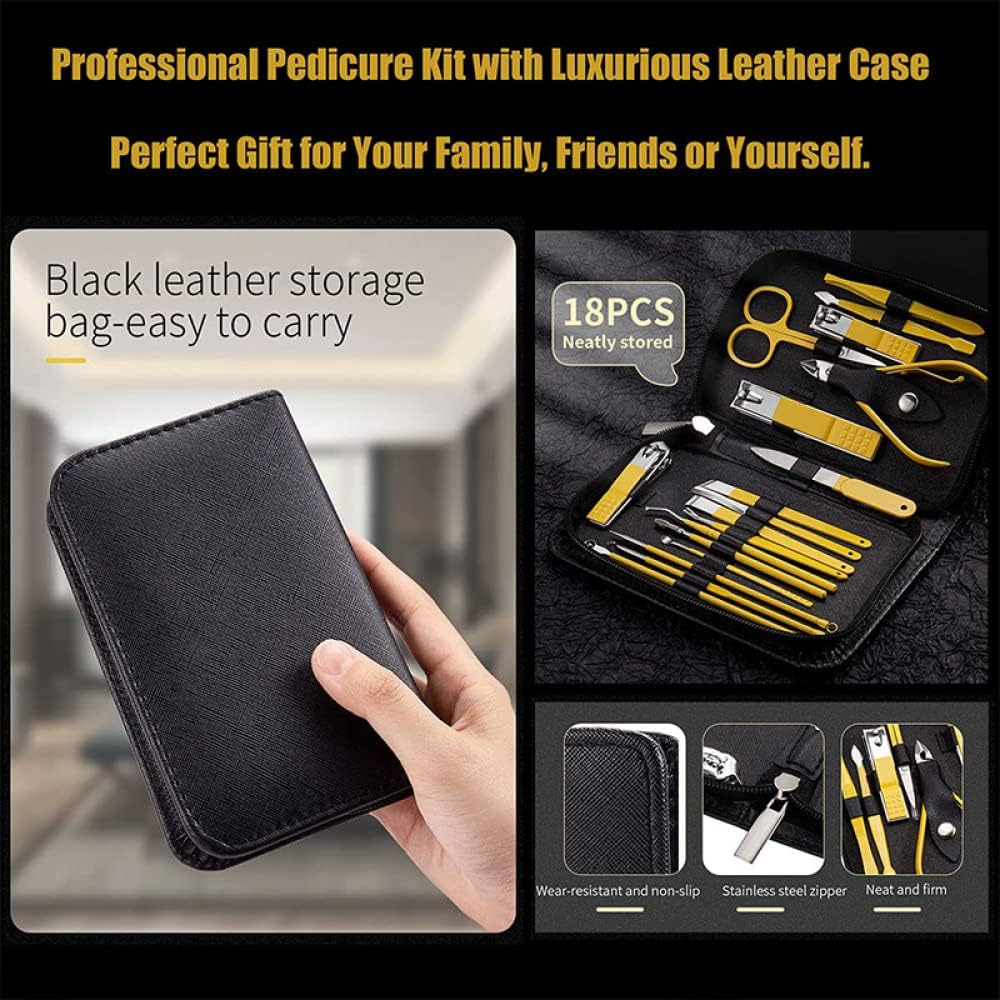 9/12/16/18Pcs/Set Professional Manicure Pedicure Set for Nail Tips Cutter Stainless Steel Nail Clipper Tools Kit for Nail Art,9Pcs - 16Pcs image number 2