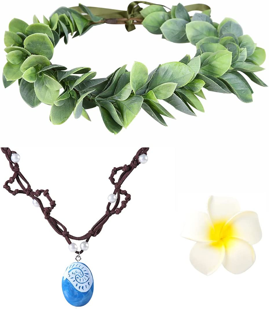 Brillil Moana Necklace for Girls Princess Moana'S Magical Necklace Halloween Costume Cosplay Party Supplies Dress up Accessories