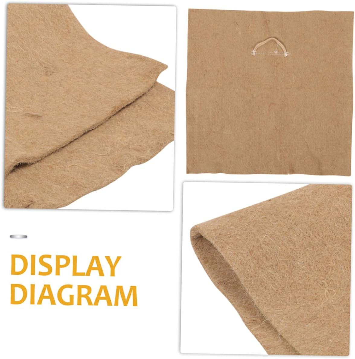 Parliky Jute Seed Growing Pads for Microgreens Sprouts Growing Paper 2Pcs Square Germination Tray Papers for Seed Starter Tray and Seeding Supplies in Indoor Gardening