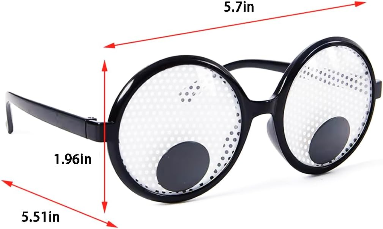 Funny Eyes Glasses, Shaking Googly Eyes Glasses, Giant Googly Eyewear, Funny Costume Accessories for Halloween Party Favors image number 3